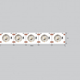 Светодиодная лента линзованная  9,8W 4000К 24V 1616 48LED