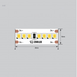 Светодиодная лента 26W 3000К 24V 2835 252LED