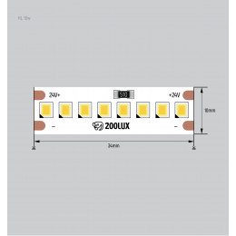 Светодиодная лента 16W 4000К 24V 2835 240LED энергоэффективная 
