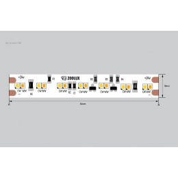 Светодиодная лента Dim to Warm 10.5W 24V 2216 224LED