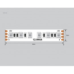 Светодиодная лента RGB 22W 24V 3838 120LED