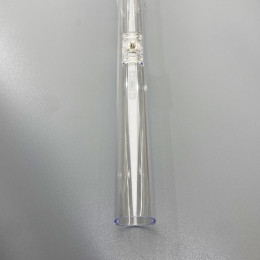 Корпус для светильника, с креплениями для подвеса, 1 метр (прозрачный пластик)