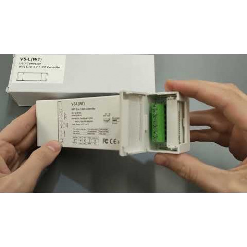 Контроллер V5-L  WiFi RGBW/RGB+CCT/DIM 12/24V, 360/720W